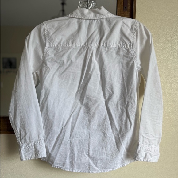 Oshkosh White Button Up Shirt Longsleeve Boys Size 10 Formal Wedding School - Picture 4 of 8